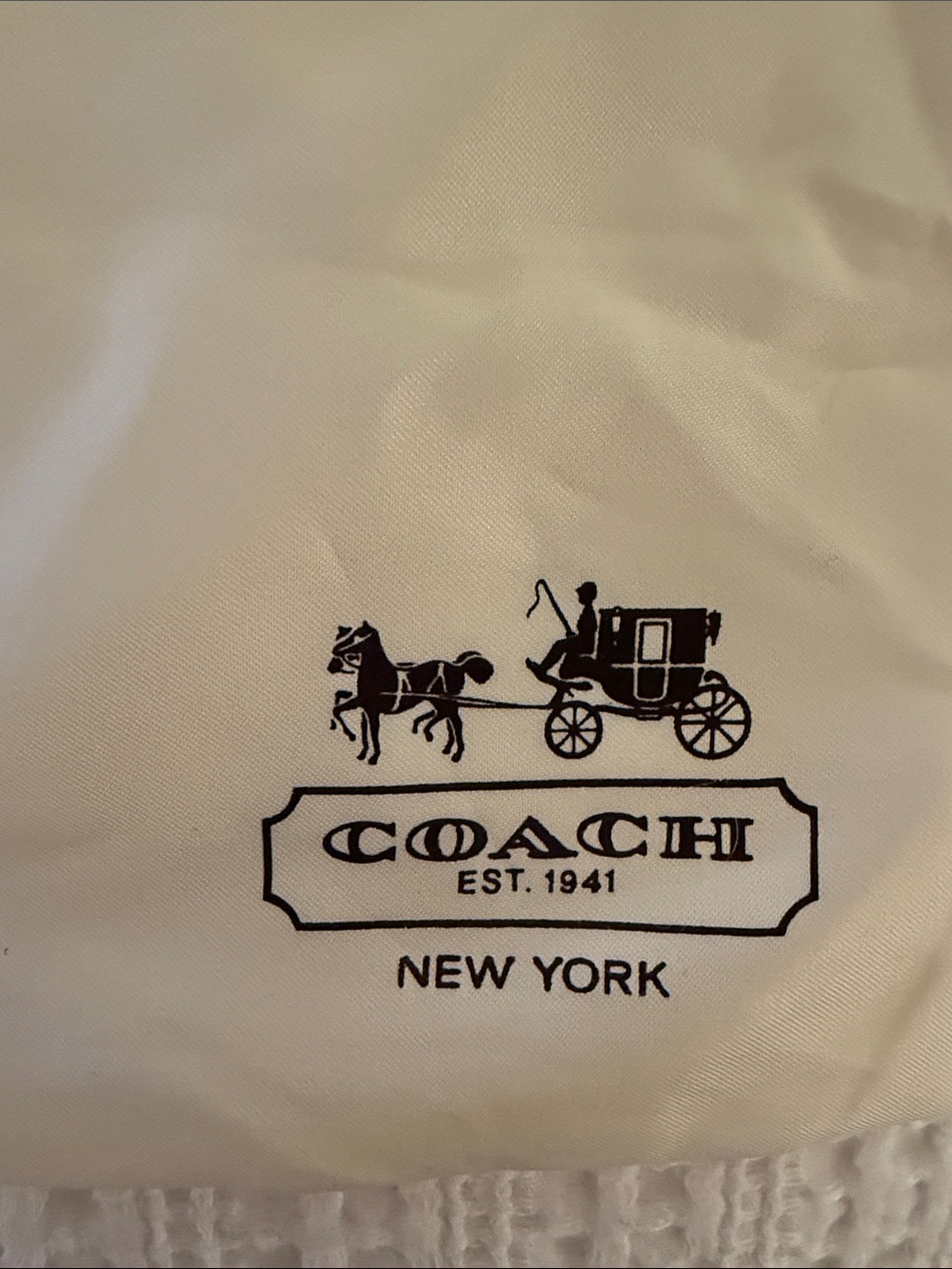 COACH Dust Bag Likely Poly, smooth, nice feel - Picture 4 of 4
